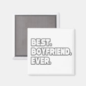 Aimant Meilleur petit ami jamais (Recto/Verso)