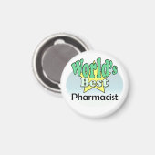 Aimant Meilleur pharmacien du monde (Recto/Verso)