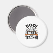 Aimant Meilleur professeur Boo Design de professeur Hallo (Recto/Verso)