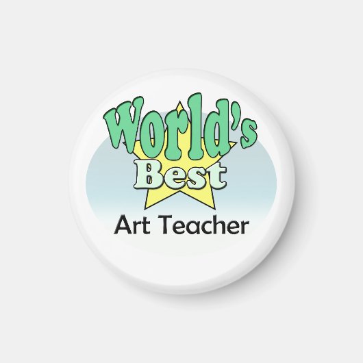 Aimant Meilleur professeur d'art au monde (Devant)