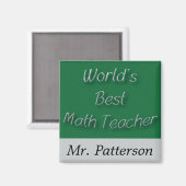 Aimant Meilleur professeur de mathématiques au monde (Recto/Verso)