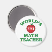 Aimant Meilleur professeur de mathématiques au monde (Recto/Verso)