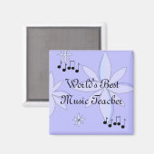 Aimant Meilleur professeur de musique du monde (Recto/Verso)