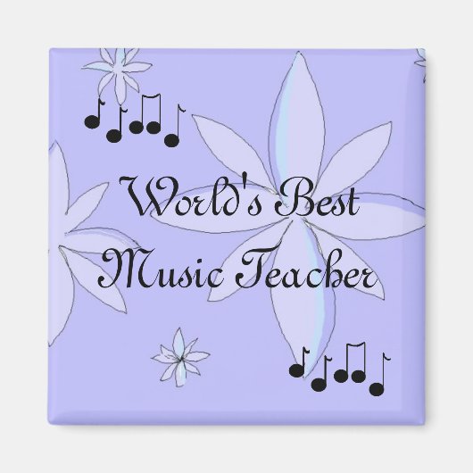 Aimant Meilleur professeur de musique du monde (Devant)