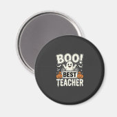 Aimant Meilleur professeur Halloween fantôme Design_1 (Recto/Verso)