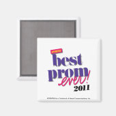 Aimant Meilleur Prom jamais - Violet (Recto/Verso)