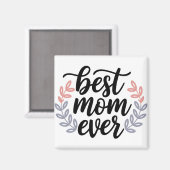 Aimant Meilleur script de maman jamais avec feuille délic (Recto/Verso)