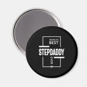 Aimant Meilleur Stepdaddy du monde des hommes (Recto/Verso)