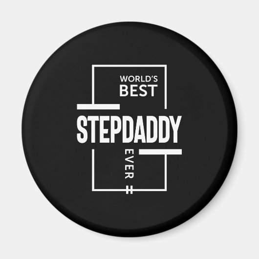 Aimant Meilleur Stepdaddy du monde des hommes (Devant)