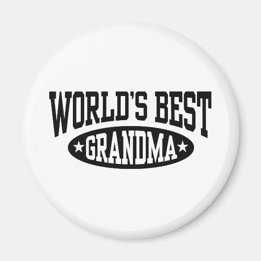 Aimant Meilleure grand-mère du monde (Devant)