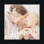 Aimant Meilleure grand-mère du monde depuis 20XX Photo si<br><div class="desc">Ce design simple et moderne est composé d'une typographie serif et cursive et d'ajouter une photo personnalisée</div>