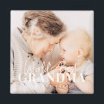 Aimant Meilleure grand-mère du monde depuis 20XX Photo si<br><div class="desc">Ce design simple et moderne est composé d'une typographie serif et cursive et d'ajouter une photo personnalisée</div>