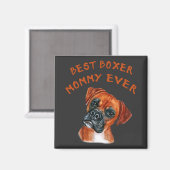 Aimant Meilleure maman Boxer jamais (Recto/Verso)