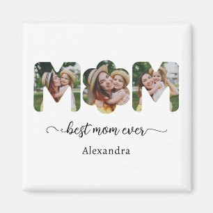 Aimant Meilleure Maman Collage de Photos Cadeau pour Mama