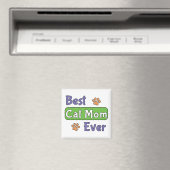 Aimant Meilleure maman de chat de tous les temps (In Situ (Lave-vaisselle))