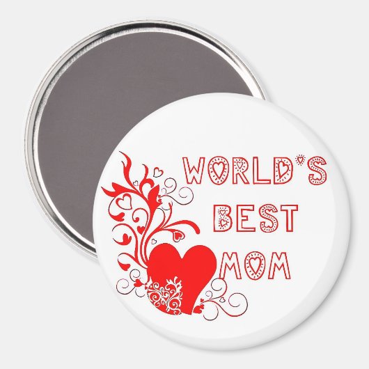 Aimant Meilleure maman du monde (Recto/Verso)