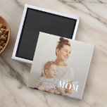 Aimant Meilleure maman du monde depuis 20XX Photo moderne<br><div class="desc">Ce design simple et moderne est composé de sans serif et de typographie cursive ludique et d'ajouter une photo personnalisée.</div>