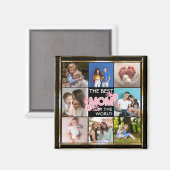 Aimant Meilleure maman jamais | Collage photo de la Fête  (Recto/Verso)