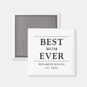 Aimant Meilleure maman jamais mère mère cadeau (Recto/Verso)