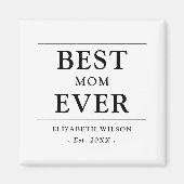 Aimant Meilleure maman jamais mère mère cadeau (Devant)