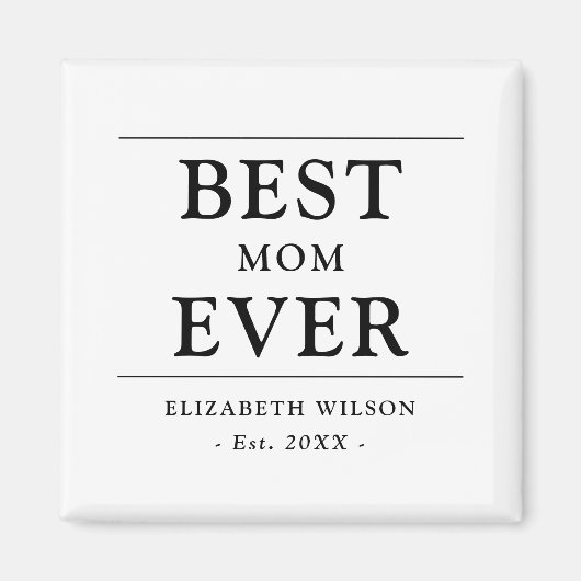 Aimant Meilleure maman jamais mère mère cadeau (Devant)