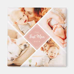 Aimant Meilleure maman jamais moderne photos personnalis