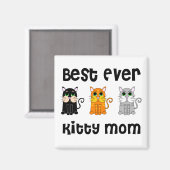 Aimant Meilleure maman Kitty (Recto/Verso)