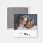 Aimant Meilleure Maman Moderne Simple (Recto/Verso)