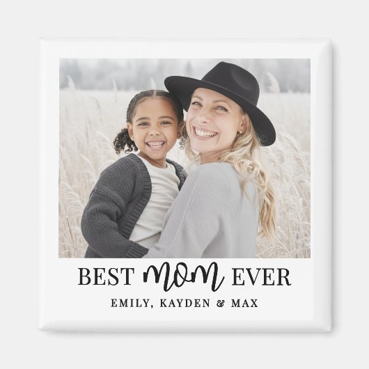 Aimant Meilleure Maman Photo (Devant)