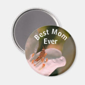 Aimant Meilleure Maman Saute-relle sur Fleur d'Azalée (Recto/Verso)