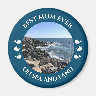 Aimant Meilleure Maman Vagues de l'océan Atlantique de la