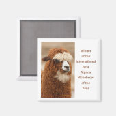 Aimant Meilleure Monobrow d'Alpaca (Recto/Verso)