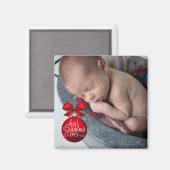 Aimant Meilleure photo de grand-mère jamais rouge (Recto/Verso)