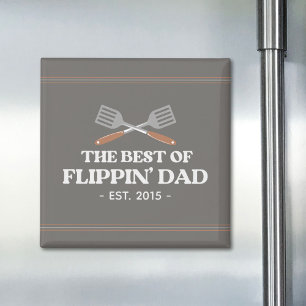 Aimant Meilleure spatule pour papa Flippin Drôle Rétro 
