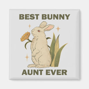 Aimant Meilleure Tante Lapin Jamais Mignonne Kawaii Fête