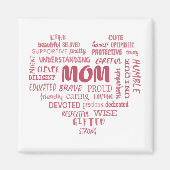 Aimant Meilleures qualités de mère et caractéristiques de (Devant)