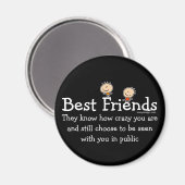 Aimant Meilleurs amis (Recto/Verso)