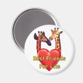 Aimant Meilleurs amis (Recto/Verso)