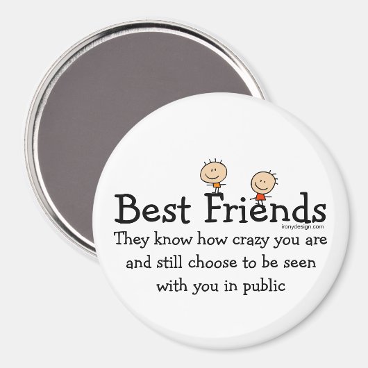 Aimant Meilleurs amis (Recto/Verso)