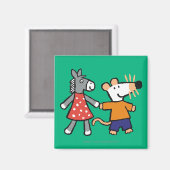 Aimant Meilleurs amis Maisy and Dotty Hold Hands (Recto/Verso)