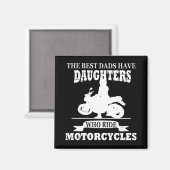 Aimant Meilleurs pères fille moto (Recto/Verso)
