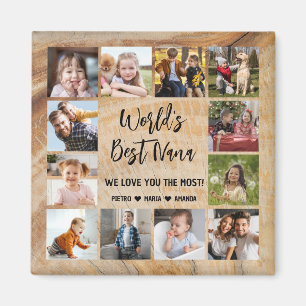 Aimant Meilleurs petits-enfants de Nana au monde Collage