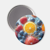 Aimant Mélange de fruits aquatiques (Recto/Verso)