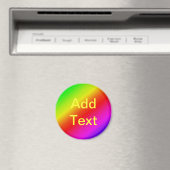 Aimant Mélange diagonal dégradé arc-en-ciel coloré (In Situ (Lave-vaisselle))