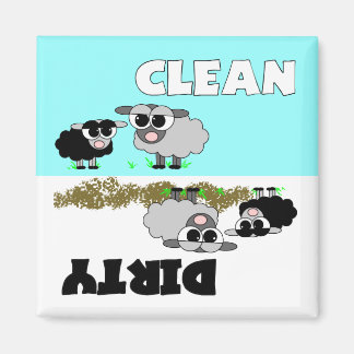 Aimant Mélange Mouton Nettoyer / Lave-vaisselle sale Magn
