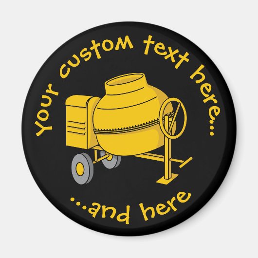 Aimant Mélangeur de béton (Devant)