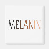 Aimant MELANIN Nuances de noir (Devant)