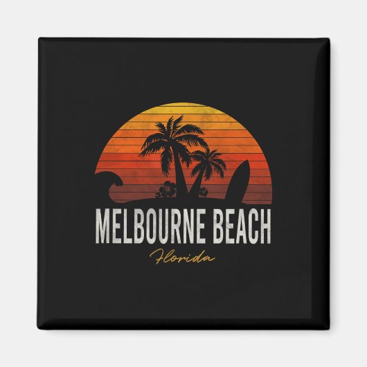 Aimant Melbourne Beach Floride Fl Palms Surf de vacances  (Devant)