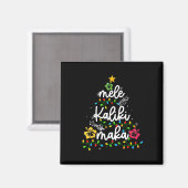 Aimant Mele Kalikimaka Hawaiian Christmas Hawaii Tropical (Recto/Verso)