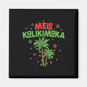 Aimant Mele Kalikimaka Hawaiian Christmas Palm Tree Light